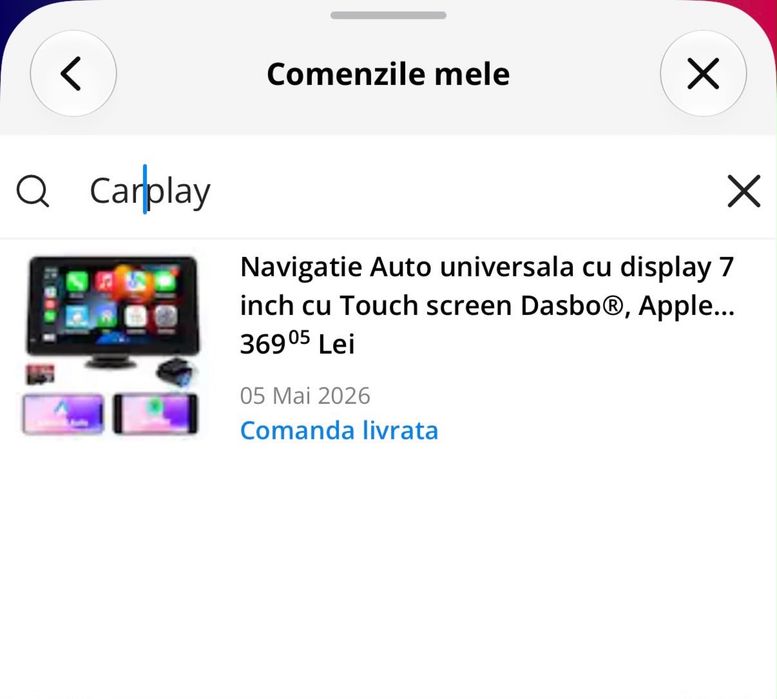 Navigatie universala tableta 7 inch touch carplay android auto