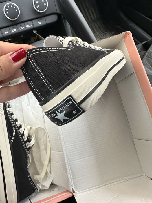 Кеды черно белые