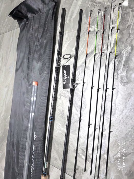 SET 2 Lansete Feeder PRO FL Totem Distance Feeder 4.20m 60-180g NEW 20