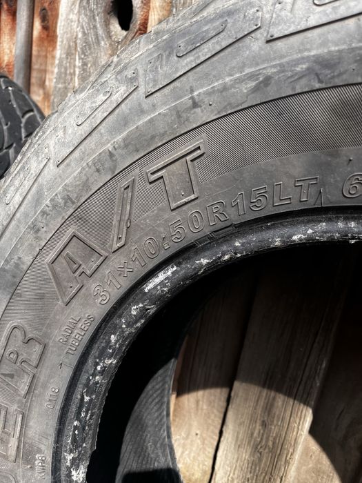 31/10,5/R15 комплект A/T резины