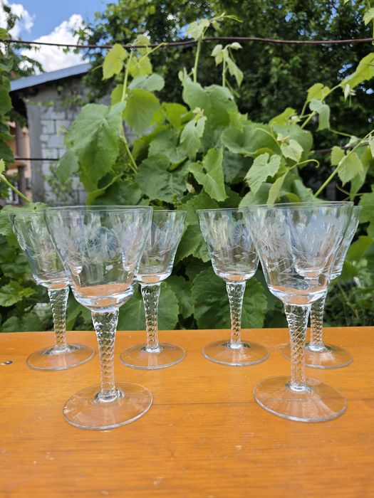 Pahare din cristal, vintage, retro, anii ‘70-‘80