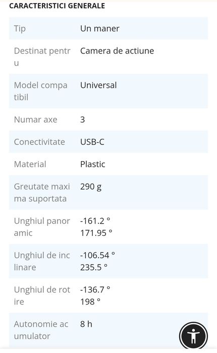 Sistem de stabilizare DJI Osmo Mobile SE, 3 Axe, Gri