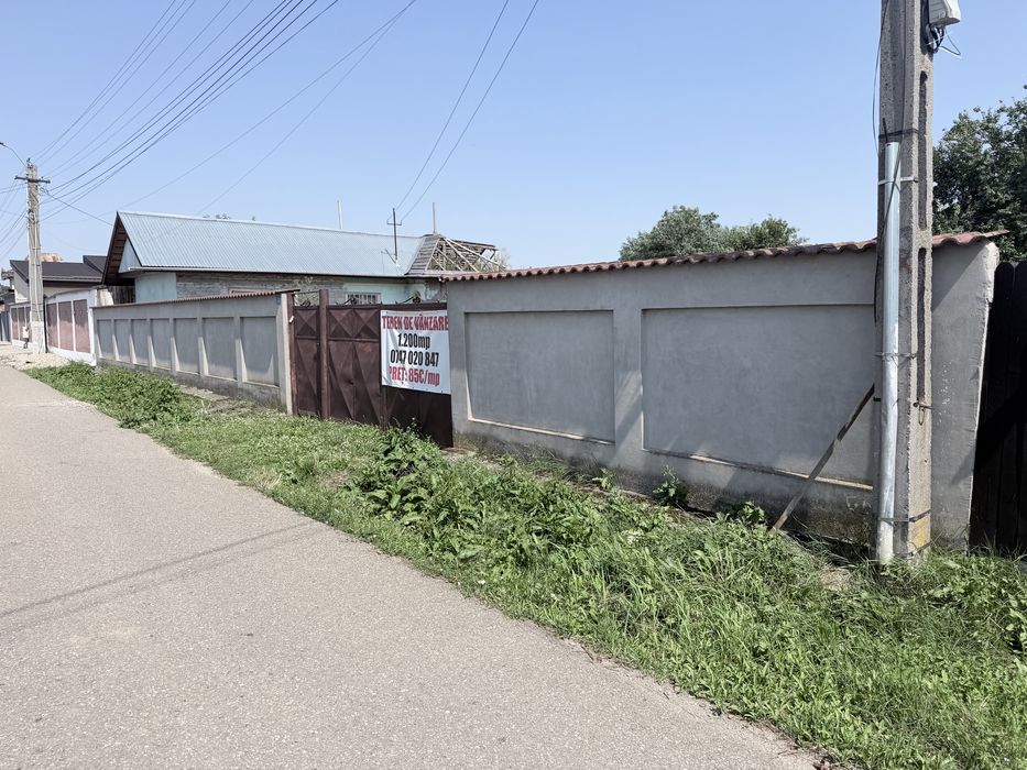 Teren intravilan 1.200 mp + casă renovabilă – Afumați, Ilfov – Str. Salcâmului nr. 23 – 85 €/mp