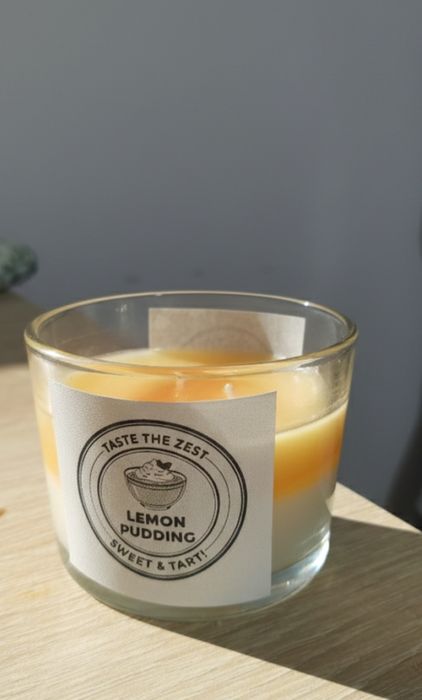 Lumânare desert lemon pudding