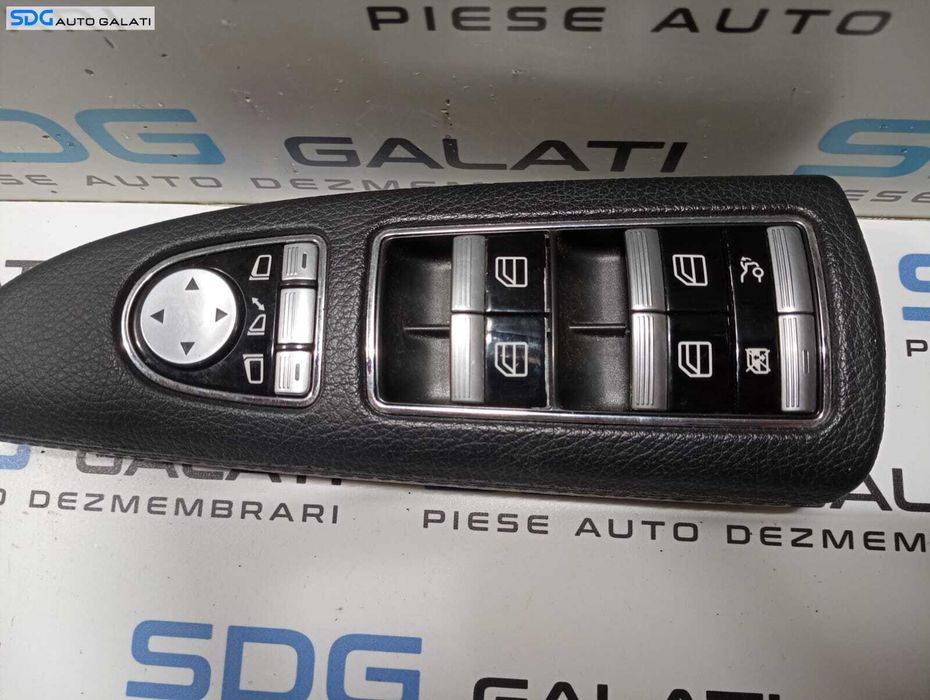 Butoane Geamuri Consola Panou Geamuri de la Portiera Stanga Fata Sofer Mercedes Clasa S Class W221 S320 2005 - 2013 Cod A2218214951 [M3895]