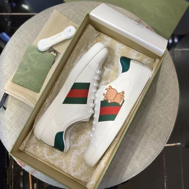 GG Ace Sneaker White