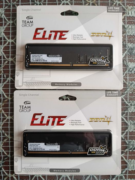 Memorii ram - TEAM GROUP Elite, DDR4, 16GB  3200MHz  - vezi și restul