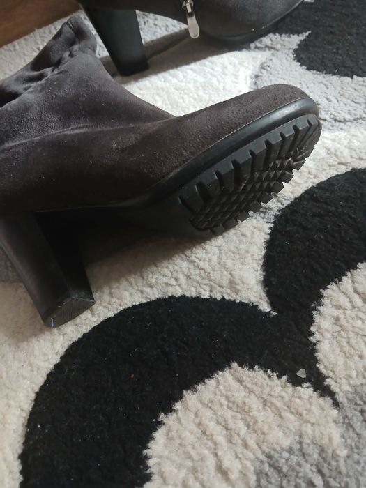 Сапоги зимние замша