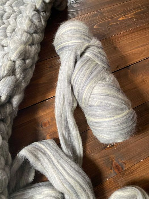 lana fir gigant 2kg alb lână fir mare