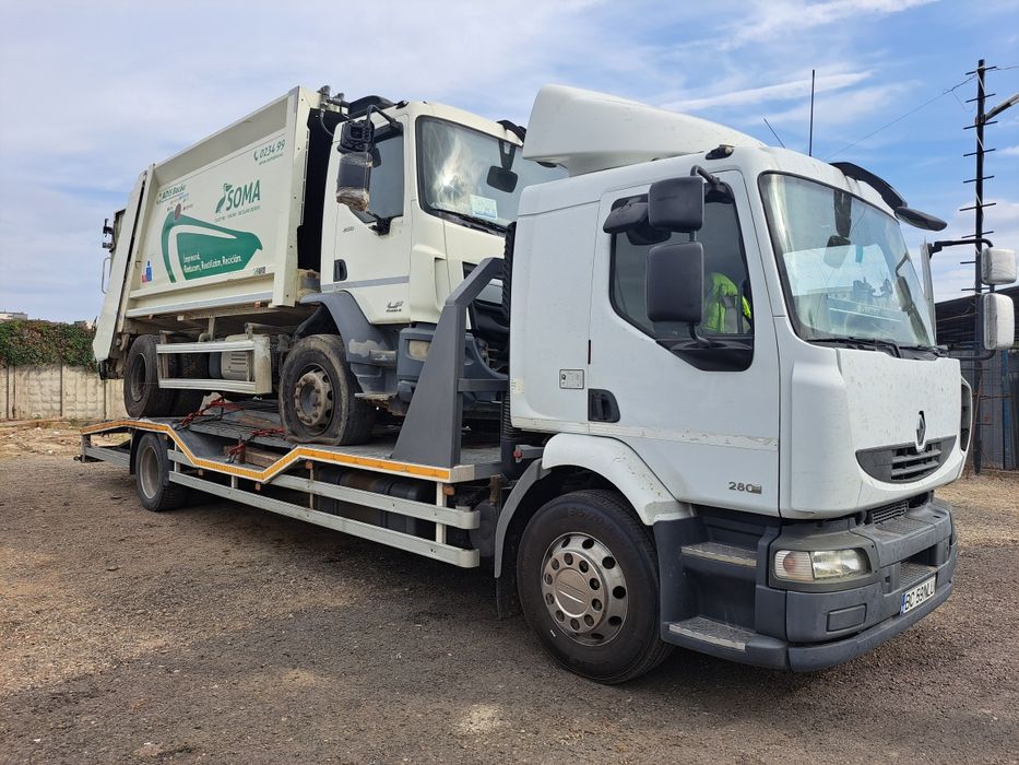Camion / Platforma transport utilaje / Renault Midlum