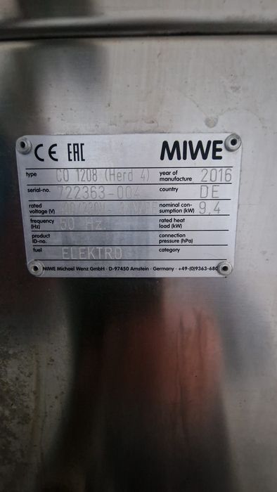 Подова пещ Miwe Condo в перфектно състояние