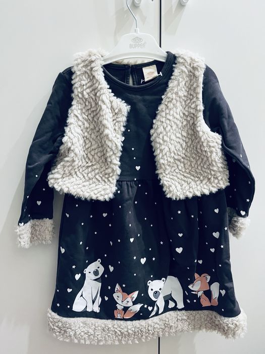 Новое хб турецкое фирменное платье с жилеткой