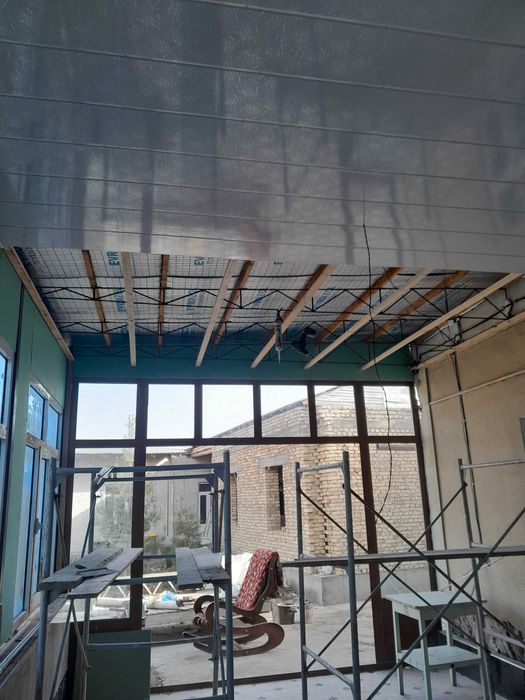 Шифер, пол, пластик, гипсокартон уриш хизматлари