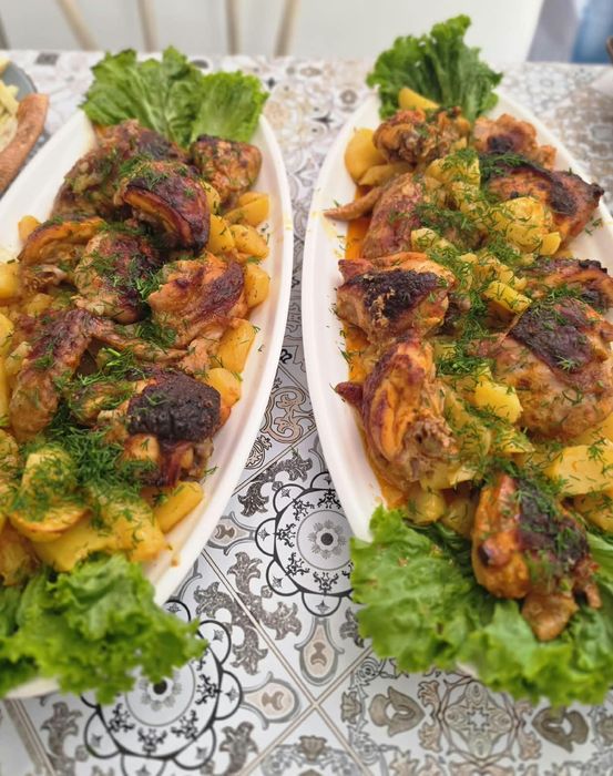 Курица, запечённая в духовке