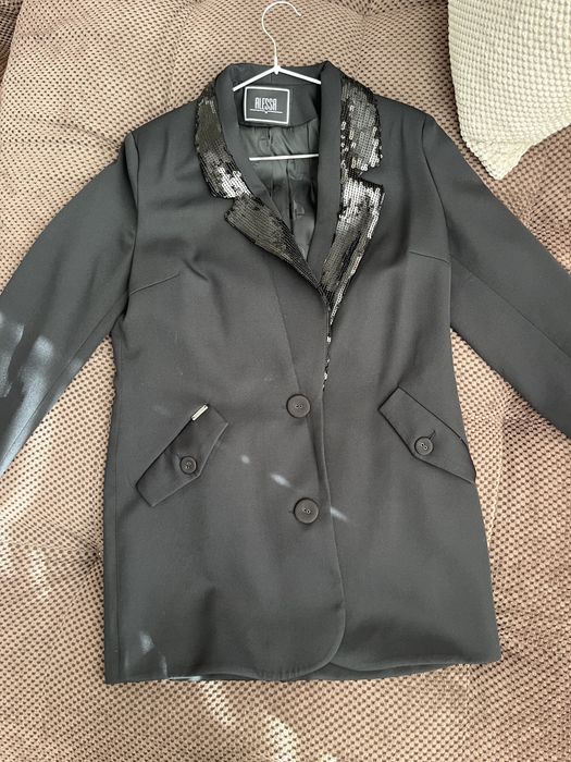 Черен блейзър с пайети Алеса/Alessa размер М