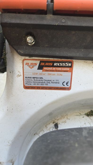 Mașină de tuns iarba Ruris 555s ,motor Honda 5cp