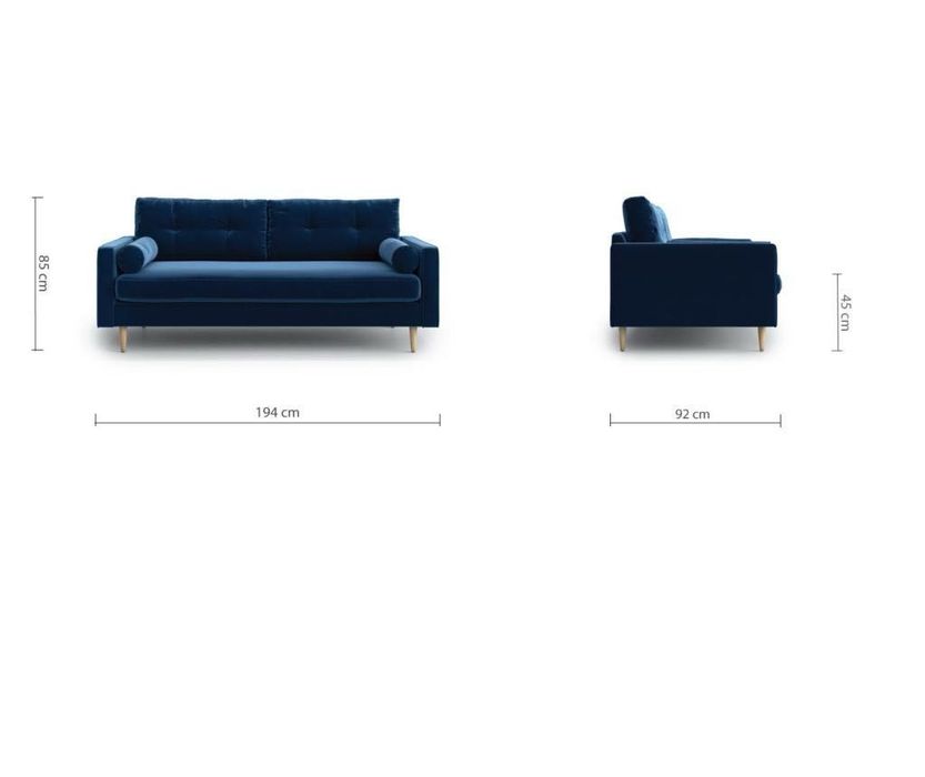 Vanzare canapea extensibila 3 locuri Optisofa, Navy Blue