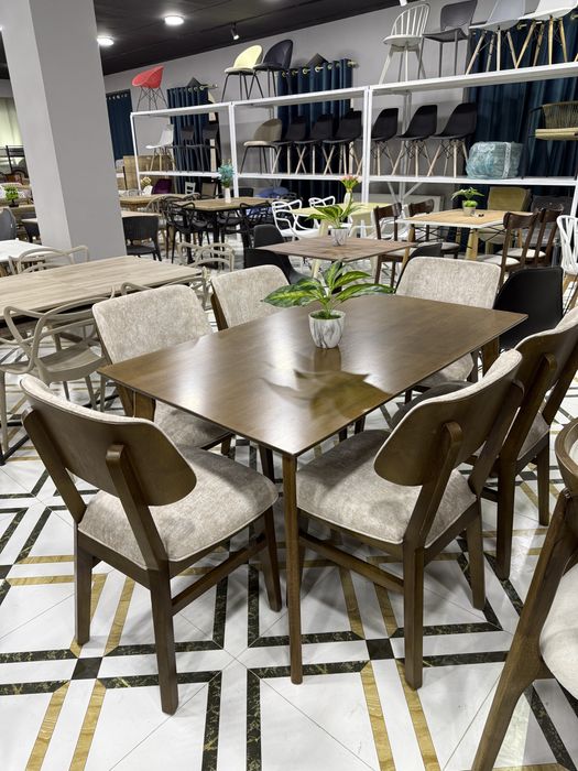 Стол стуллар пластмасса йоғочли профилли темирли стул деревянные