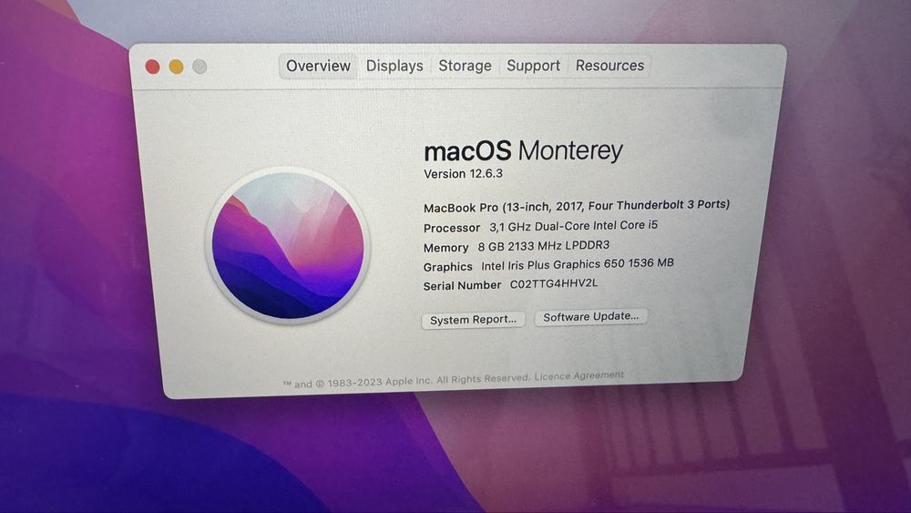 Mac book pro 2017