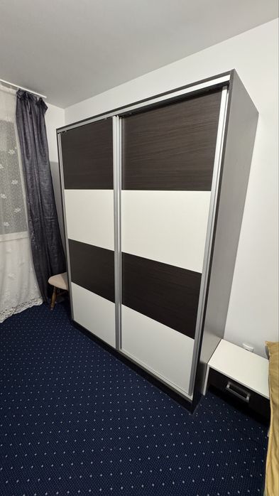 Sifonier, pat cu saltea si noptiere