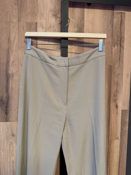 Бежов и черен офис панталони с широк крачол, H&M, 38 номер