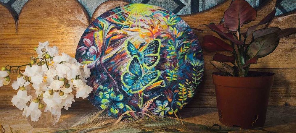 Картина маслом «Метаморфозы. Пульсация жизни»