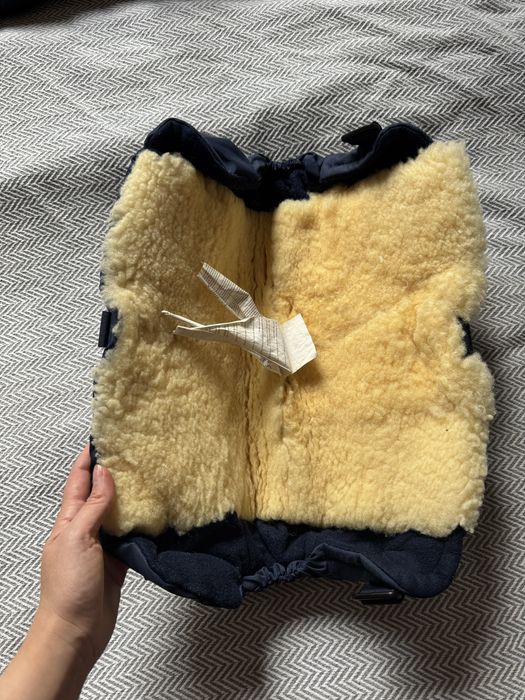 Чувалче за количка и маншон за топли ръце Kaiser, агнешка вълна