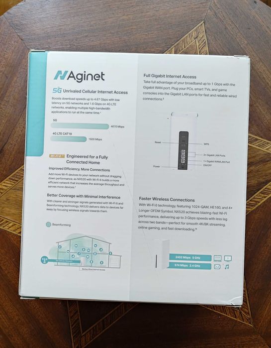 НОВ 5G Wi-Fi 6 Рутер TP-Link NX520 Aginet (А1 Net Box) AX3000
