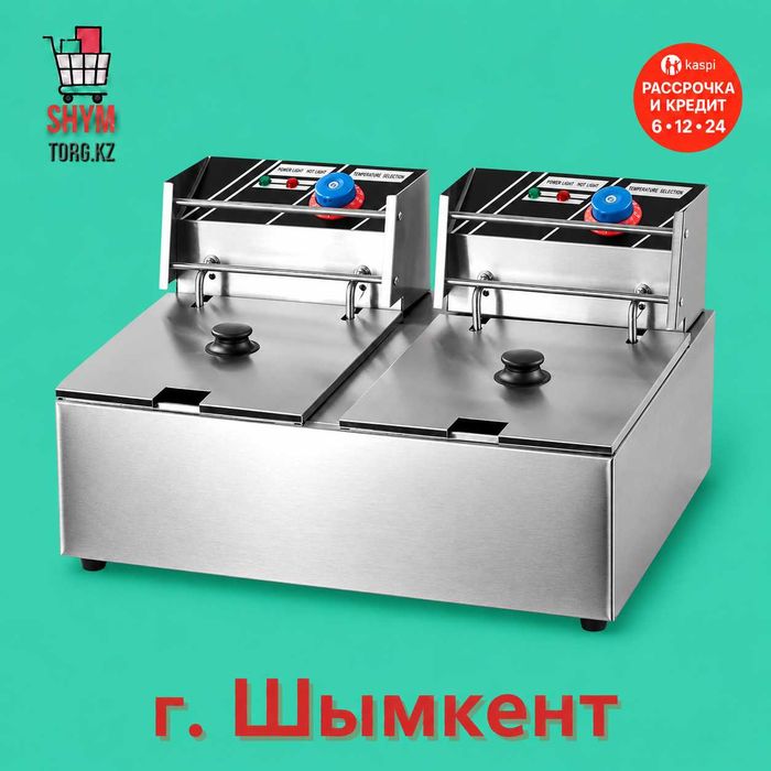 Фритюрница 2-секционная 5,5 л + 5,5 л ZH-82