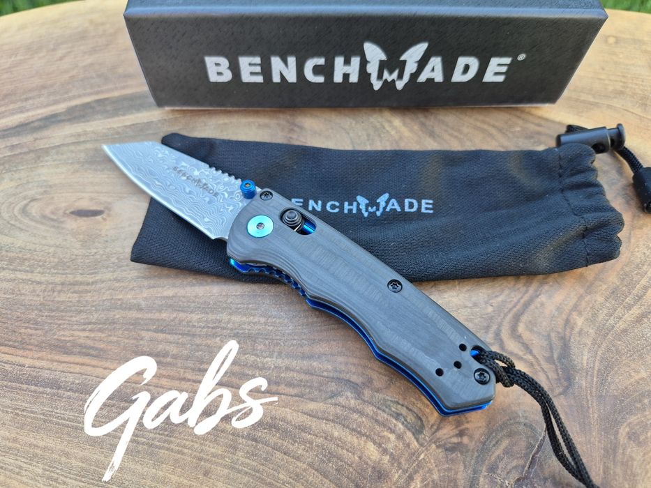 Сгъваем нож Benchmade Full Immunity 290-241 Gold Class,CPM Damaskus,Carbon