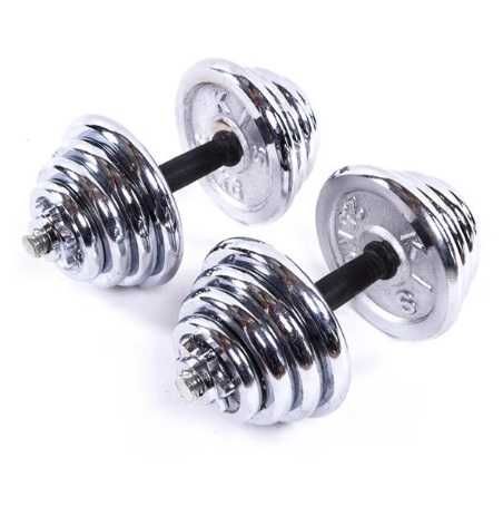 Гантели разборные хром  30кг (15+15)