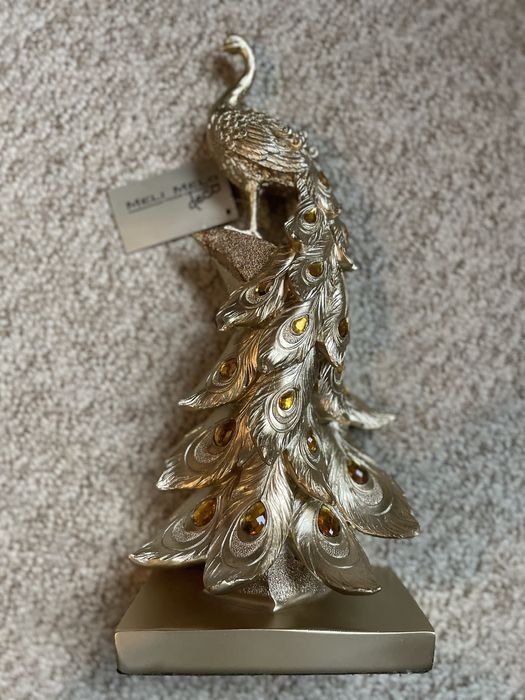 Decoratiune aurie paun Meli Melo