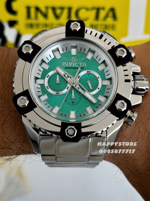 INVICTA Falcon Swiss Full metal Silver 56 mm, Инвикта нов мъжки часовник