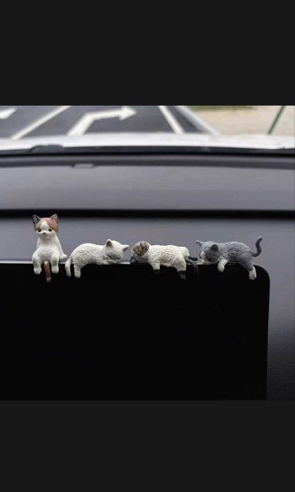 Фигурки набор-милые КОТИКИ на монитор,в авто,отличный подарок !