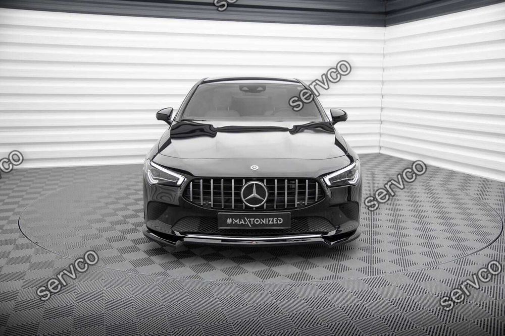 Prelungire splitter bara fata Mercedes CLA C118 2019- v8 Maxton Design