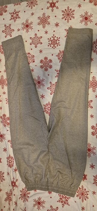 Pantaloni eleganti de dama, gri, cu eticheta