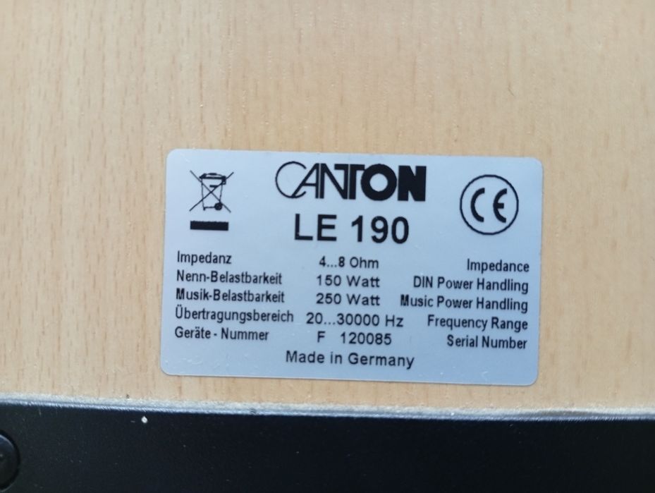 Тонколони CANTON Le-190