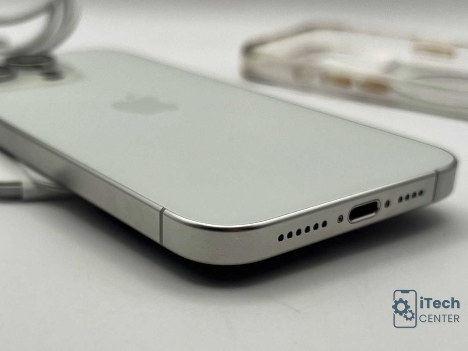 iPhone 15 Pro MAX, 256GB, White, 100% батерия, КАТО НОВ, ГАРАНЦИЯ!