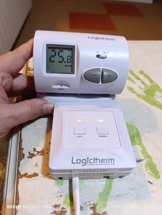 Termostat wireless montaj cu certificat de instalare