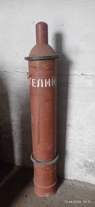 Гелий высокой чистоты 5.0 (99,999%) и 6.0 (99,9999%)  в 40л баллоне