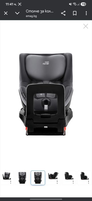 Столче за кола Britax romer Dualfix 0-4г (0-18кг)
