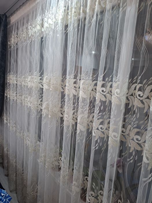 Perdea brodata,7m si draperii  de 4m ,și 2 canafi !!!