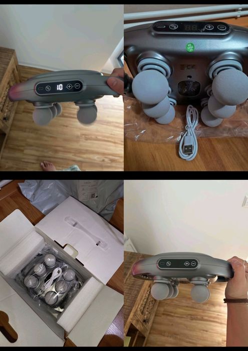 Aparat pentru masaj profesional, culoare gri