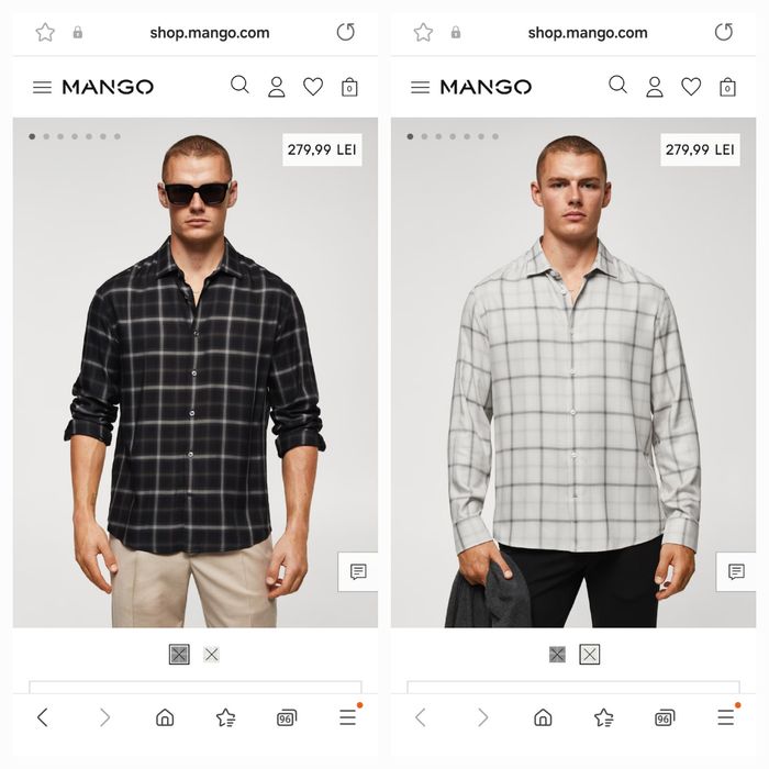 Camasi barbati M,L,XL Mango