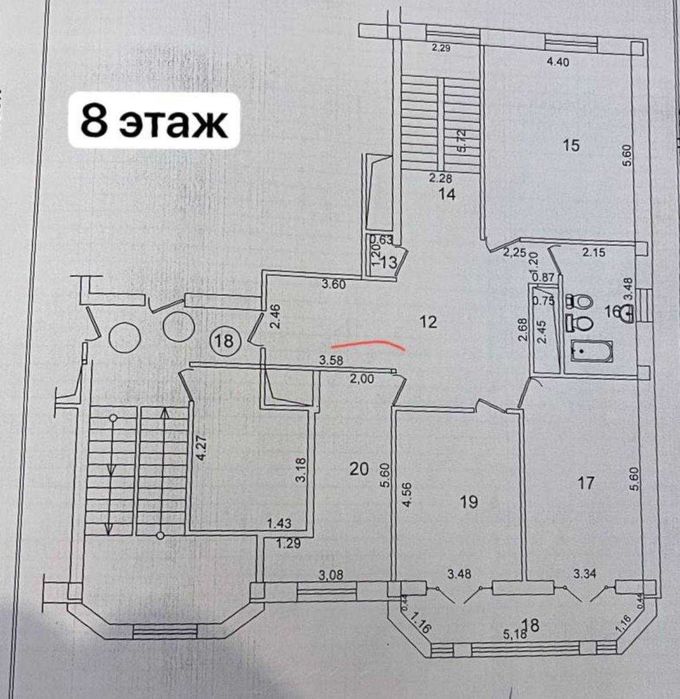 ;Выкуп цена‼️Новостройка 6ком квартира 273м2 дуплекс центр метро Ойбек