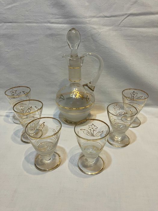 Метален и стъклени сервизи за ракия/ликьор