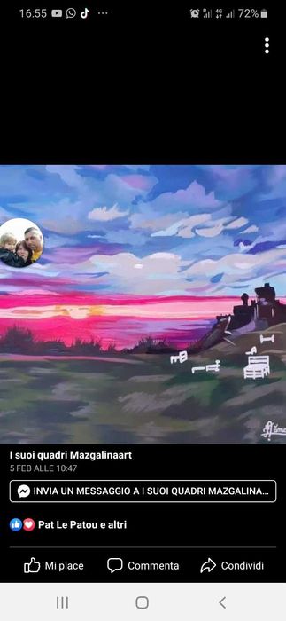 Portrete in creion sau  acryl