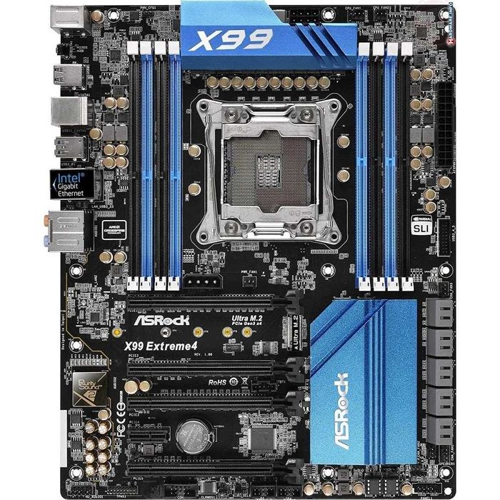 Дъно Дънна платка ASRock X99 Extreme4 2011-3 DDR4 OVERCLOCK