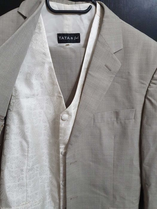 Costum 3 piese Tata si Fiul 50/L impecabil