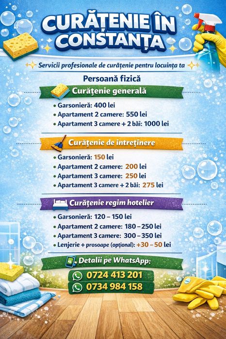 Servicii de curățenie Constanța